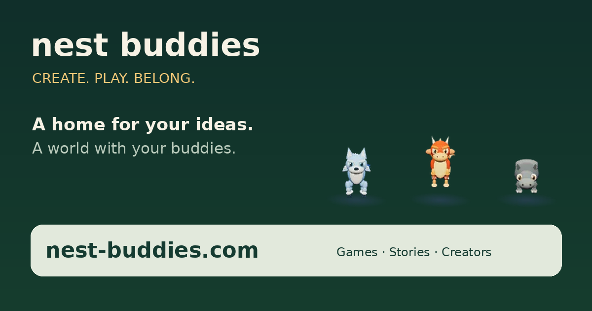 Nest Buddies share artwork featuring Luna, Ember and Flint